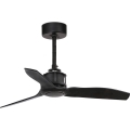 FARO 33424WT - Deckenventilator JUST FAN S Ø 81 cm schwarz Wi-Fi Tuya + Fernbedienung