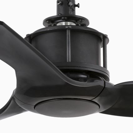 FARO 33424WT - Deckenventilator JUST FAN S Ø 81 cm schwarz Wi-Fi Tuya + Fernbedienung