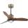 FARO 33428WT1N - LED-dimmbarer Deckenventilator JUST FAN S LED/16W/230V Ø 81 cm braun/messing Wi-Fi Tuya + Fernbedienung