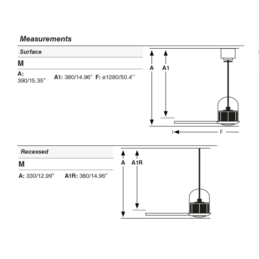 FARO 33435 - Deckenventilator WEAVER M Ø 128 cm, Braun/Schwarz, mit Fernbedienung