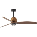 FARO 334351N - LED dimmbarer Deckenventilator WEAVER M LED/16W/230V Ø 128 cm braun/schwarz + Fernbedienung