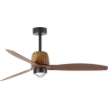 FARO 33435WT1N - dimmbarer LED-Deckenventilator WEAVER M LED/16W/230V Ø 128 cm braun/schwarz Wi-Fi Tuya + Fernbedienung