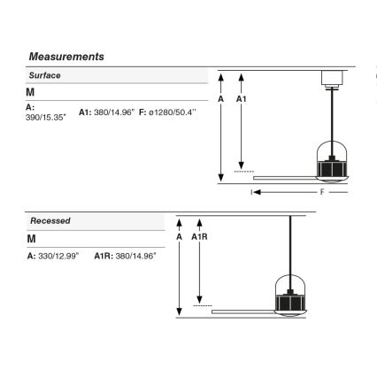 FARO 33435WT1N - dimmbarer LED-Deckenventilator WEAVER M LED/16W/230V Ø 128 cm braun/schwarz Wi-Fi Tuya + Fernbedienung