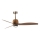 FARO 33436WT1N - LED-dimmbarer Deckenventilator WEAVER M LED/16W/230V Ø 128 cm braun/Messing Wi-Fi Tuya + Fernbedienung