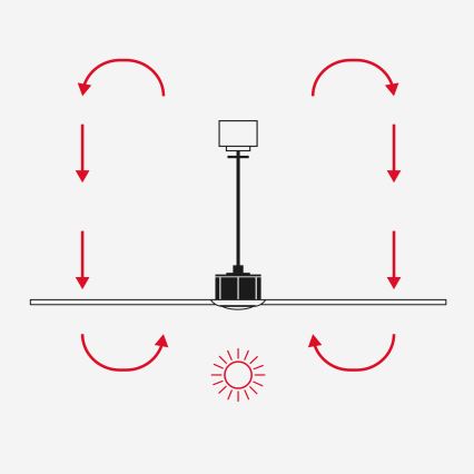 FARO 33436WT1N - LED-dimmbarer Deckenventilator WEAVER M LED/16W/230V Ø 128 cm braun/Messing Wi-Fi Tuya + Fernbedienung