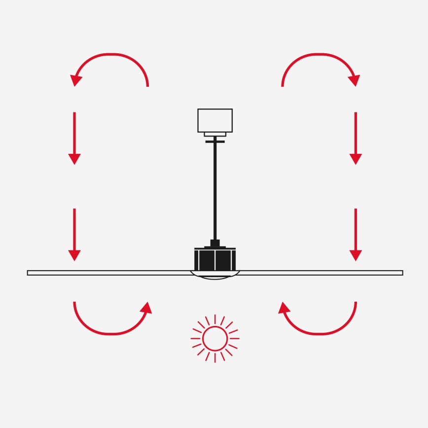 FARO 33447WT - Deckenventilator GOTLAND L braun/schwarz d 132 cm Wi-Fi Tuya + Fernbedienung
