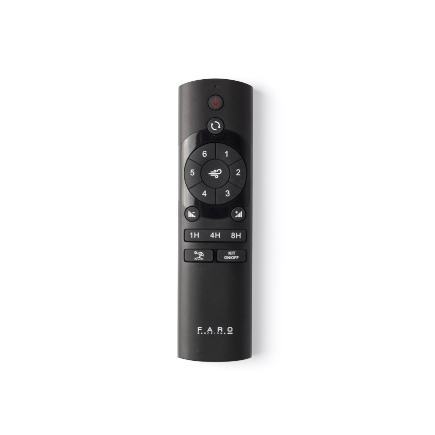 FARO 33447WT - Deckenventilator GOTLAND L braun/schwarz d 132 cm Wi-Fi Tuya + Fernbedienung