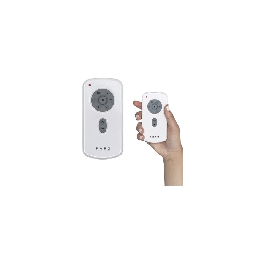 FARO 33461A - Deckenventilator ANDROS XL weiß d 213 cm + Fernbedienung