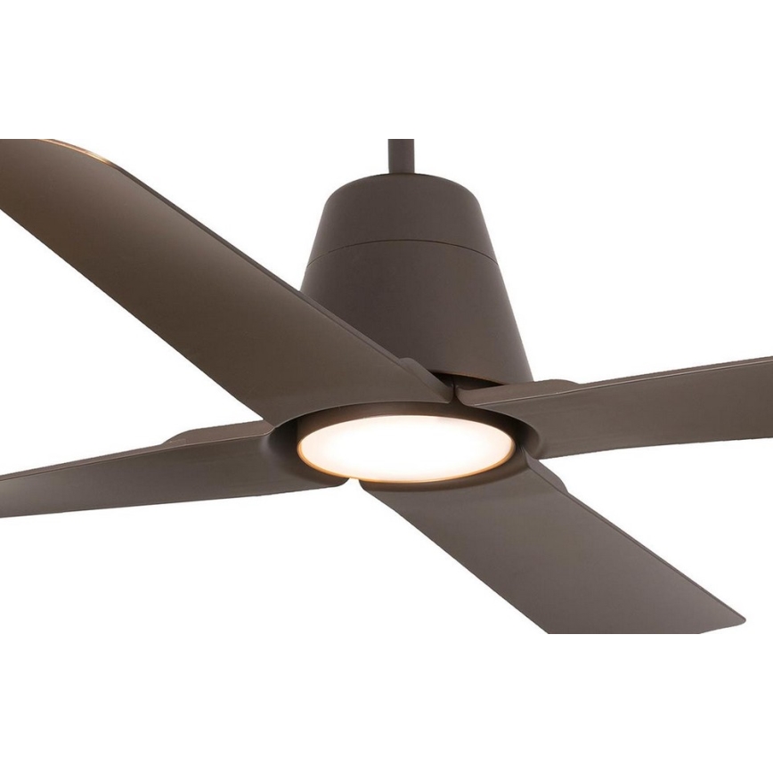 FARO 33490 - Deckenventilator TYPHOON IP44 braun + Fernbedienung