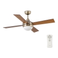 FARO 33705 - Deckenventilator ICARIA 2xE27/15W/230V chrom/braun