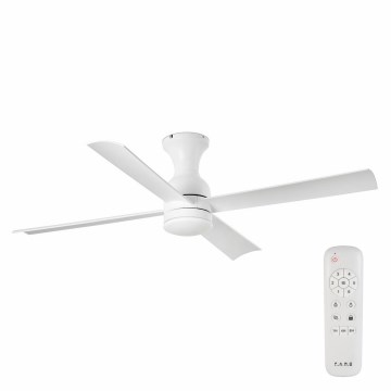 FARO 33756 - LED-Deckenventilator FRASER LED/16W/230V weiß d 120 cm + Fernbedienung