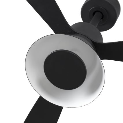 FARO 33761WT-23 - Dimmbarer LED-Deckenventilator AMELIA L CONE LED/20W/230V 2700/3500/5000K schwarz d 132 cm Wi-Fi Tuya + Fernbedienung