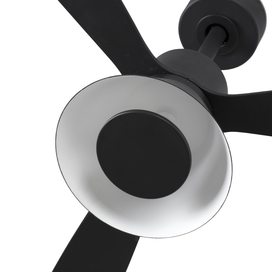 FARO 33761WT-23 - Dimmbarer LED-Deckenventilator AMELIA L CONE LED/20W/230V 2700/3500/5000K schwarz d 132 cm Wi-Fi Tuya + Fernbedienung