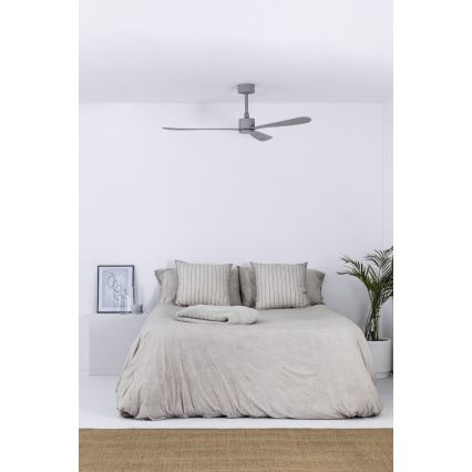 FARO 33762WT - Deckenventilator AMELIA L grau d 132 cm Wi-Fi Tuya + Fernbedienung