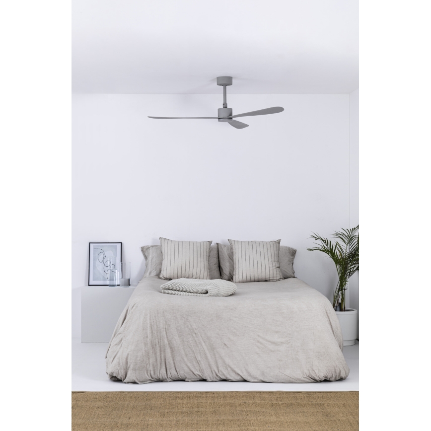 FARO 33762WT - Deckenventilator AMELIA L grau d 132 cm Wi-Fi Tuya + Fernbedienung