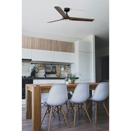 FARO 33809-1TW - dimmbarer LED-Ventilator HEYWOOD LED/10W/230V 2700/3000/4000K Ø 132 cm + Fernbedienung