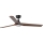 FARO 33809WT1S - LED-dimmbarer Deckenventilator HEYWOOD L LED/10W/230V 2700/3000/4000K Ø 132 cm Holz/Schwarz Wi‑Fi Tuya + Fernbedienung