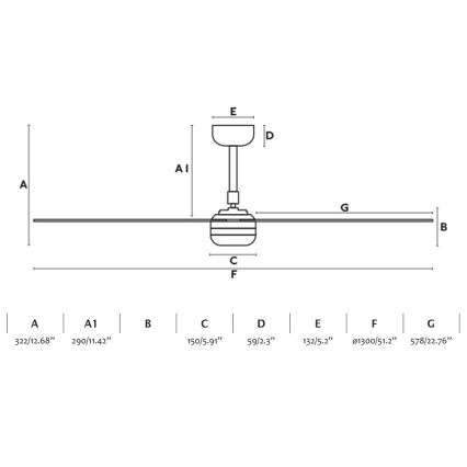 FARO 33814WP-20 - Dimmbarer LED-Deckenventilator PUNT M LED/24W/230V 3000K/4200K/6500K weiß d 130 cm SMART + Fernbedienung