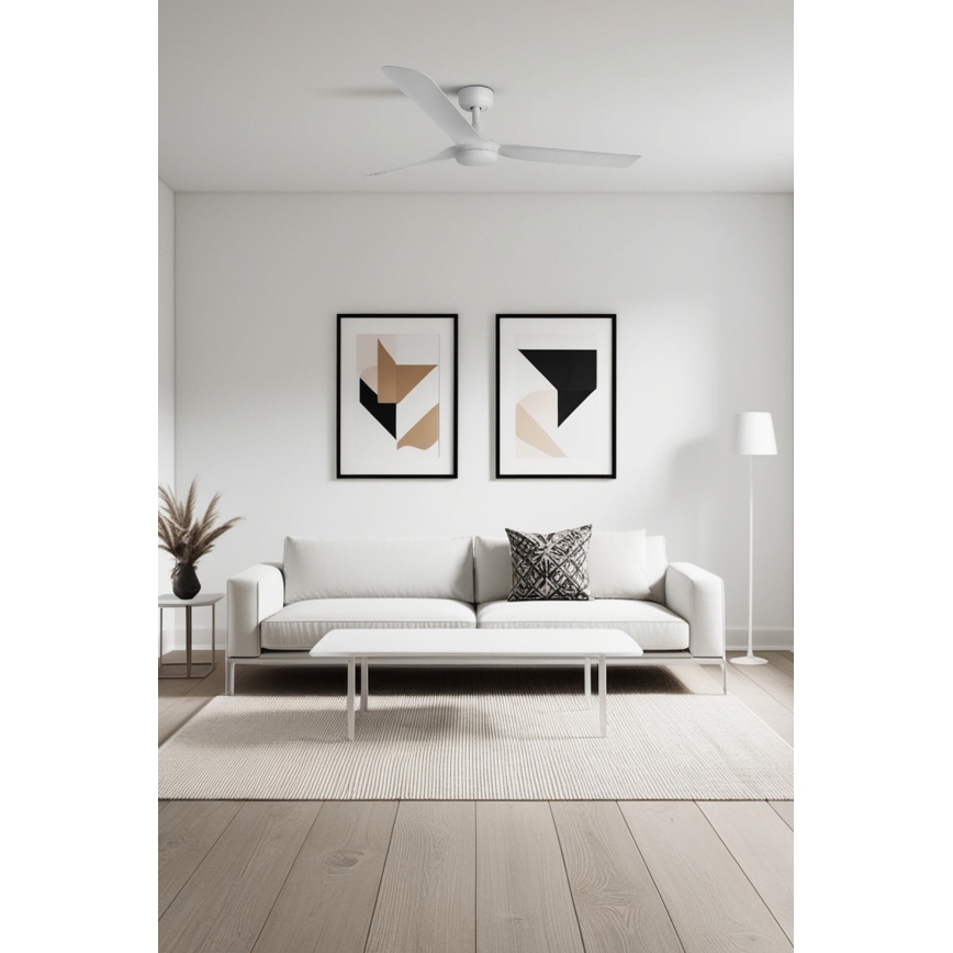 FARO 33814WT - Deckenventilator PUNT M weiß d 132 cm Wi-Fi Tuya + Fernbedienung