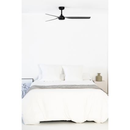 FARO 33815WT - Deckenventilator PUNT M schwarz d 132 cm Wi-Fi Tuya + Fernbedienung
