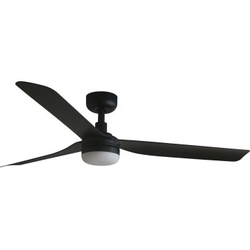 FARO 33815WT1S - LED-dimmbarer Deckenventilator PUNT M LED/18W/230V 2700/3000/4000K Ø 132 cm schwarz Wi-Fi Tuya + Fernbedienung
