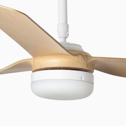 FARO 33816-20 - LED-Deckenventilator PUNT LED/18W/230V Wi-Fi beige/weiß + Fernbedienung