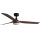 FARO 33817WT-21 - Dimmbarer LED-Deckenventilator PUNT M LED/18W/230V braun/schwarz d 132 cm Wi-Fi Tuya + Fernbedienung