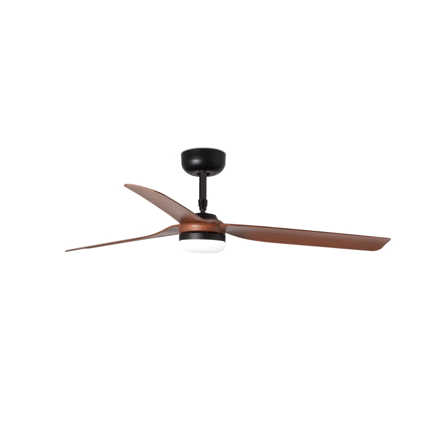 FARO 33817WT-21 - Dimmbarer LED-Deckenventilator PUNT M LED/18W/230V braun/schwarz d 132 cm Wi-Fi Tuya + Fernbedienung