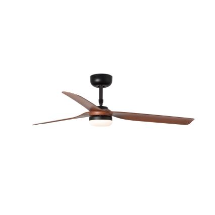 FARO 33817WT-21 - Dimmbarer LED-Deckenventilator PUNT M LED/18W/230V braun/schwarz d 132 cm Wi-Fi Tuya + Fernbedienung
