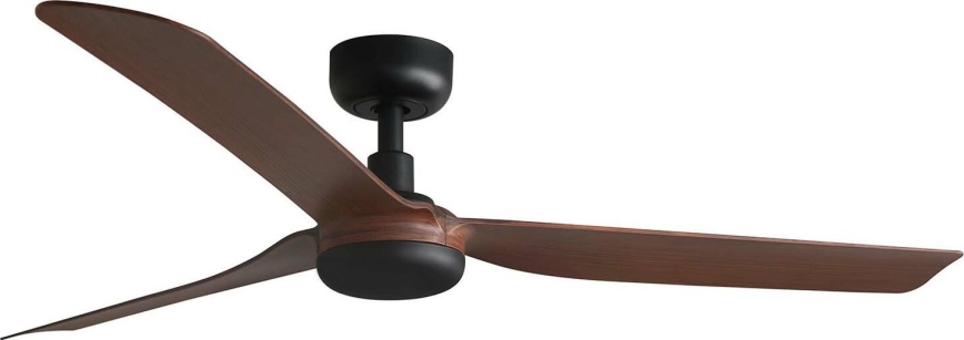 FARO 33817WT - Deckenventilator PUNT M braun/schwarz d 132 cm Wi-Fi Tuya + Fernbedienung