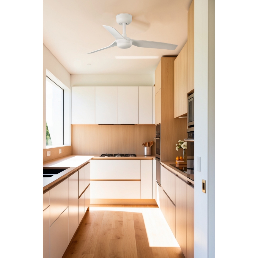 FARO 33820WT - Deckenventilator MINI PUNT S weiß d 90 cm Wi-Fi Tuya + Fernbedienung