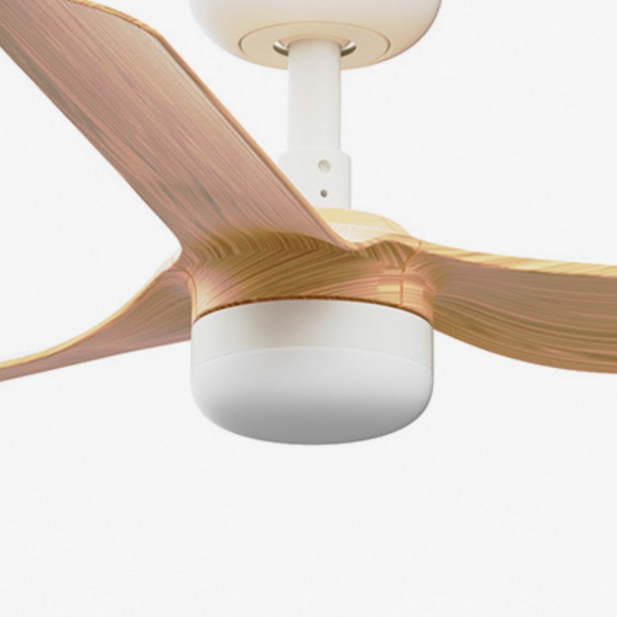 FARO 33821-1TW - LED-dimmbarer Deckenventilator MINI PUNT S LED/10W 2700/3000/4000K Holz/weiß Ø 90 cm + Fernbedienung