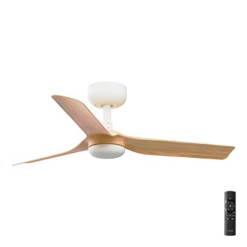 FARO 33821 - Deckenventilator MINI PUNT S braun/weiß d 90 cm + Fernbedienung