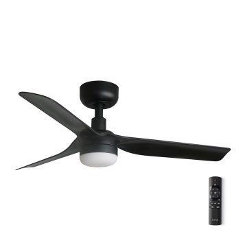 FARO 33822-1TW - Dimmbarer LED-Deckenventilator MINI PUNT S LED/10W 2700/4000/6000K schwarz d 90 cm + Fernbedienung