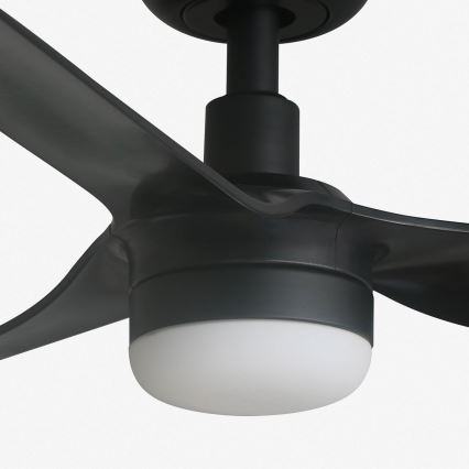 FARO 33822-1TW - LED-dimmbarer Deckenventilator MINI PUNT S mit LED/10W 2700/3000/4000K, schwarz, Ø 90 cm + Fernbedienung