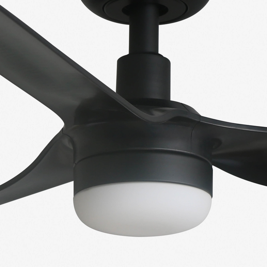 FARO 33822-1TW - LED-dimmbarer Deckenventilator MINI PUNT S mit LED/10W 2700/3000/4000K, schwarz, Ø 90 cm + Fernbedienung