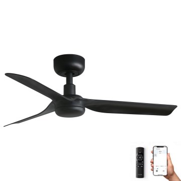 FARO 33822WP - Deckenventilator MINI PUNT S schwarz d 90 cm SMART + Fernbedienung