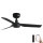 FARO 33822WP - Deckenventilator MINI PUNT S schwarz d 90 cm SMART + Fernbedienung