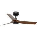 FARO 33823WT - Deckenventilator MINI PUNT S braun/schwarz d 90 cm Wi-Fi Tuya + Fernbedienung