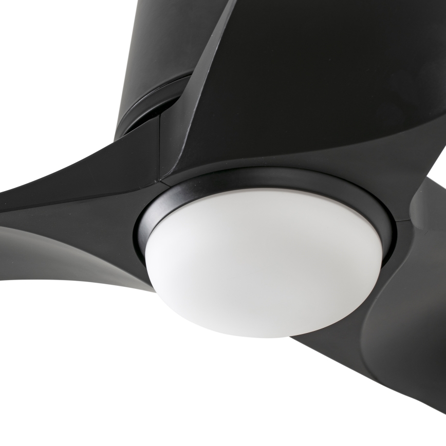 FARO 33827WT-1TW - Dimmbarer LED-Deckenventilator HEY TUB S LED/10W/230V 2700/4000/6000K schwarz d 90 cm Wi-Fi Tuya + Fernbedienung