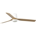 FARO 33829-1TW - LED-dimmbarer Deckenventilator PUNT TUB M LED/18W/230V 2700/3000/4000K Ø 130 cm weiß/braun + Fernbedienung