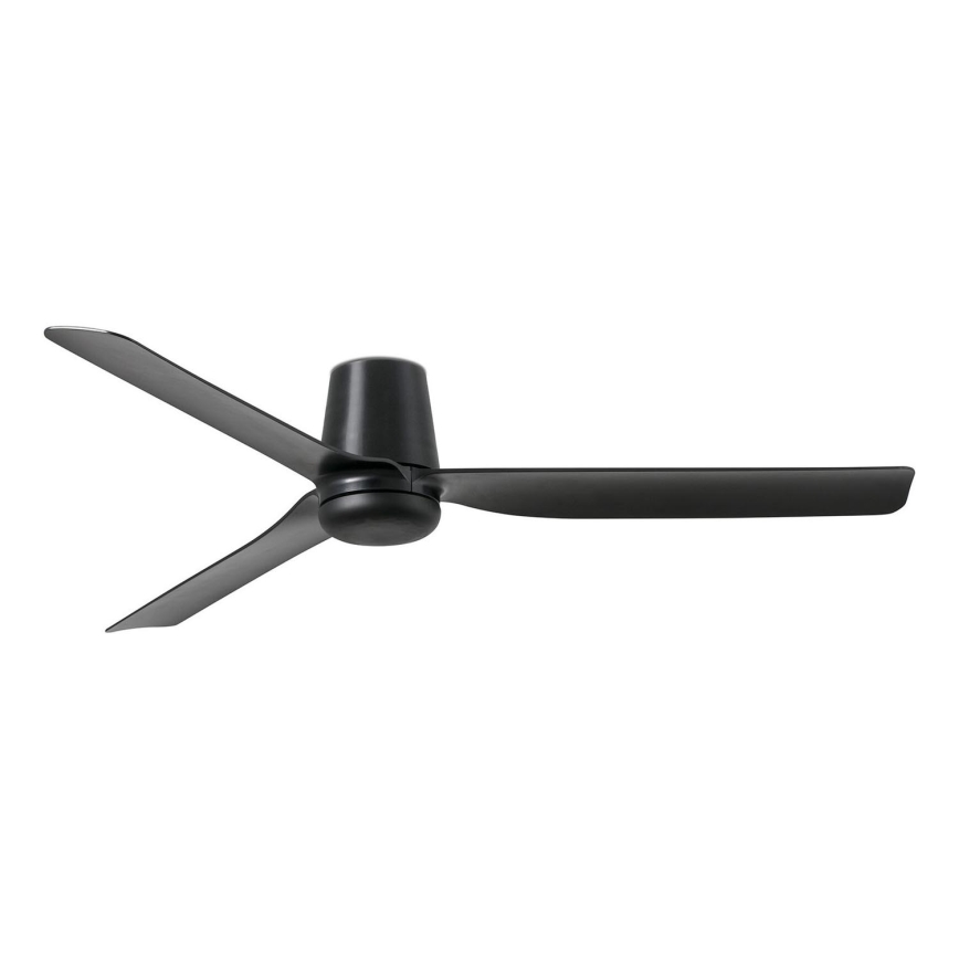 FARO 33830 - Deckenventilator PUNT TUB M schwarz d 130 cm + Fernbedienung