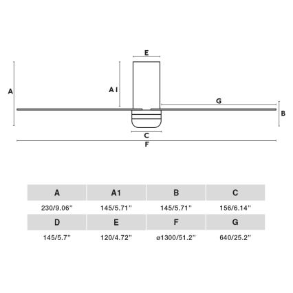 FARO 33831-1TW - LED-dimmbarer Deckenventilator PUNT TUB M LED/18W/230V 2700/3000/4000K Ø 130 cm braun/schwarz + Fernbedienung