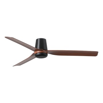 FARO 33831 - Deckenventilator PUNT TUB M braun/schwarz d 130 cm + Fernbedienung