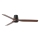 FARO 33831 - Deckenventilator PUNT TUB M braun/schwarz d 130 cm + Fernbedienung