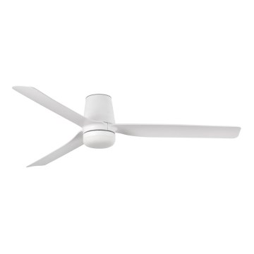 FARO 33832WT-1TW - Dimmbarer LED-Deckenventilator MINI PUNT TUB S LED/10W/230V 2700/4000/6000K weiß d 90 cm Wi-Fi Tuya + Fernbedienung