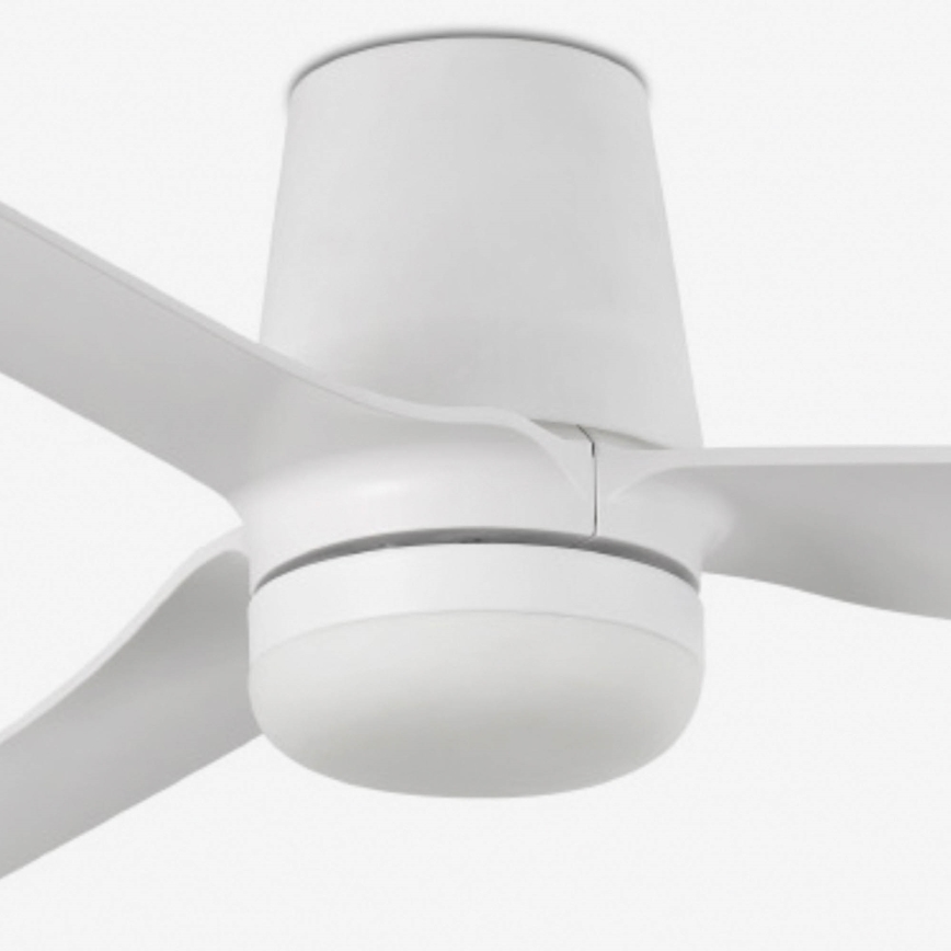 FARO 33832WT-1TW - Dimmbarer LED-Deckenventilator MINI PUNT TUB S LED/10W/230V 2700/4000/6000K weiß d 90 cm Wi-Fi Tuya + Fernbedienung