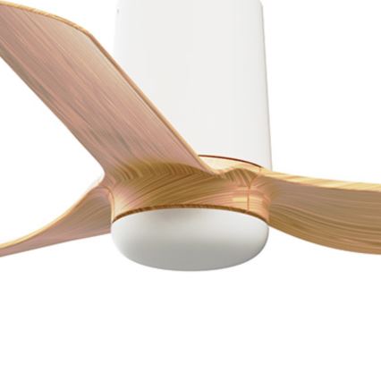 FARO 33833WT - Deckenventilator MINI PUNT TUB S braun/weiß d 90 cm Wi-Fi Tuya + Fernbedienung
