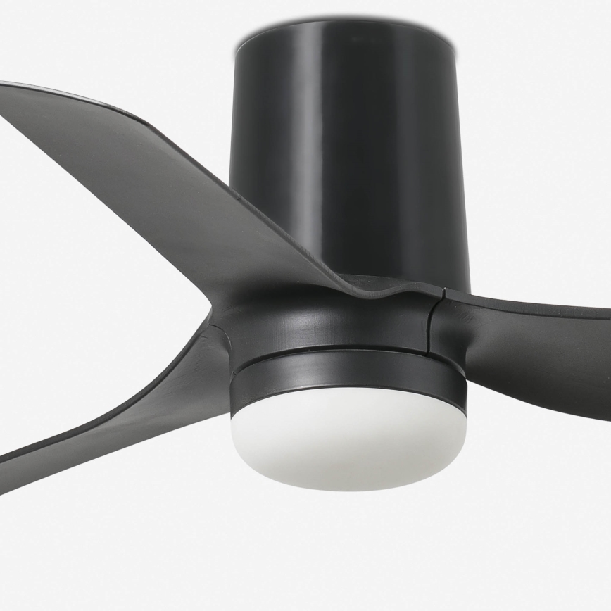 FARO 33834-1TW - Dimmbarer LED-Deckenventilator MINI PUNT TUB S LED/10W/230V 2700/4000/6000K d 90 cm schwarz + Fernbedienung