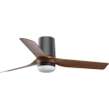 FARO 33835-1TW - LED-dimmbarer Deckenventilator MINI PUNT TUB mit LED, 10 W, 230 V, 2700/3000/4000 K, Ø 90 cm, braun/schwarz + Fernbedienung